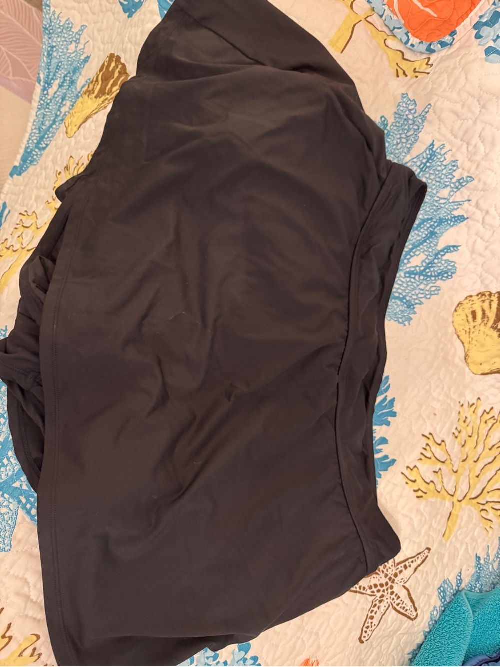 Ladies Black swim skirt size 18 wore 2 time